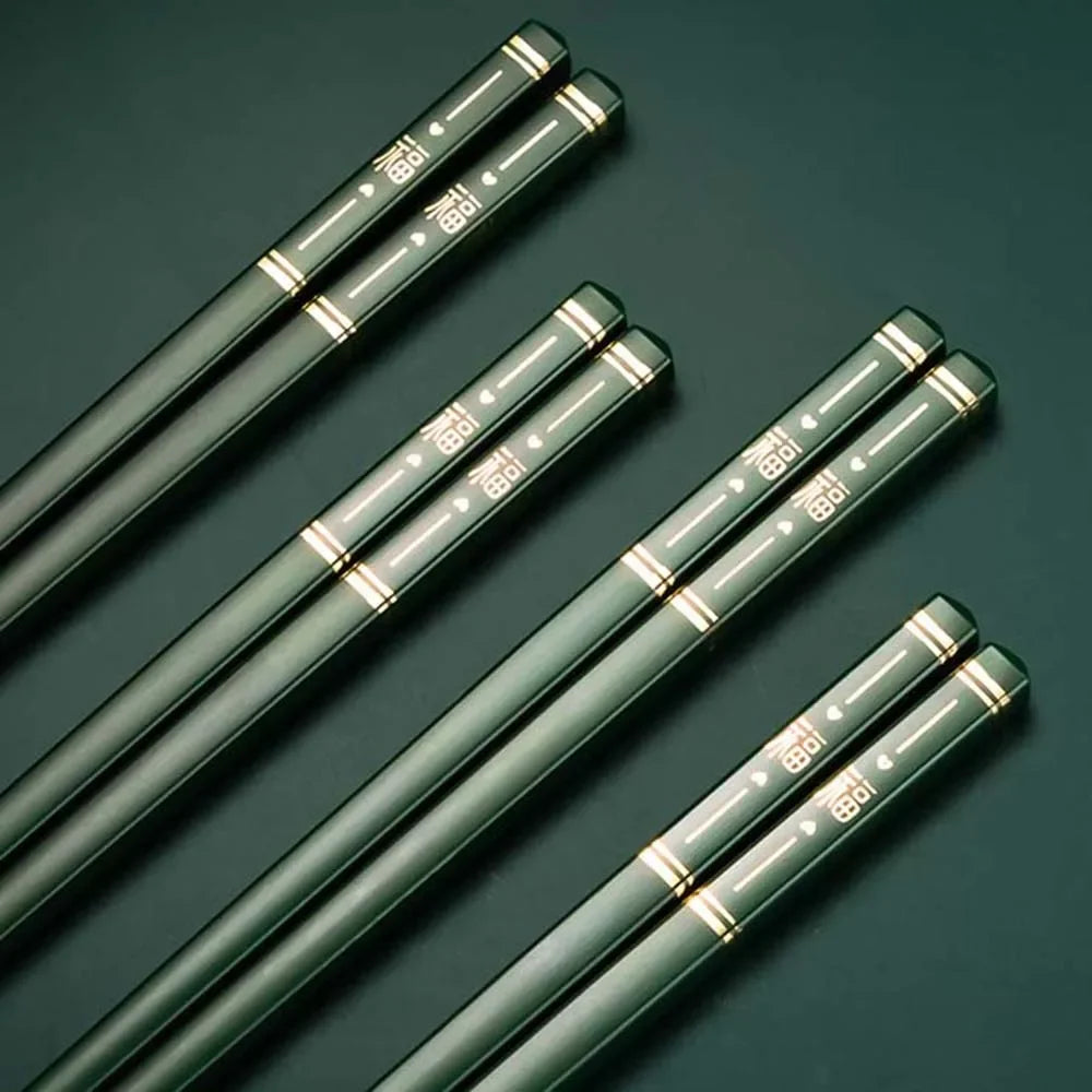 Red Heart Metal Chopsticks | Luxury Chinese New Year Gift - 1 Pc