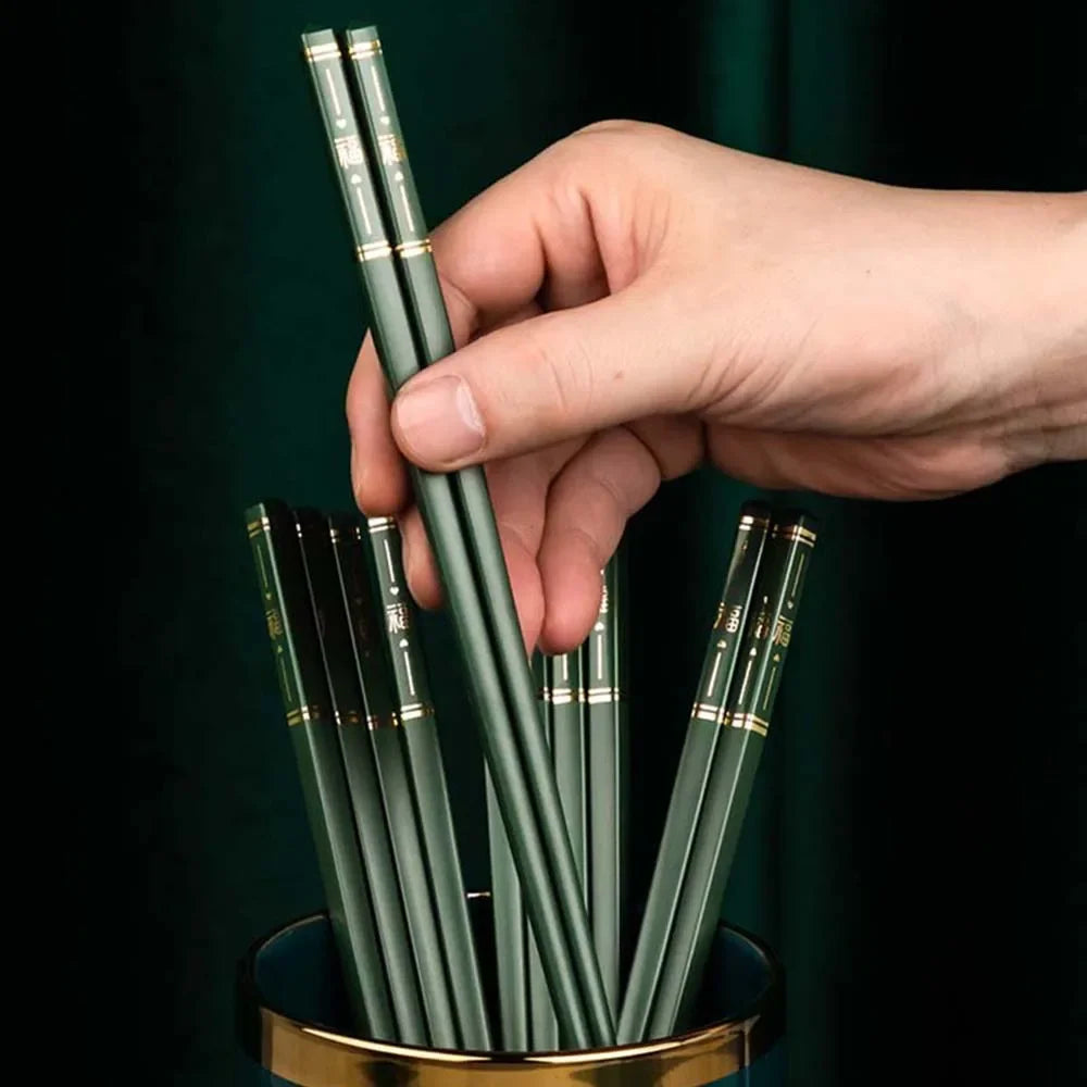 Red Heart Metal Chopsticks | Luxury Chinese New Year Gift - 1 Pc