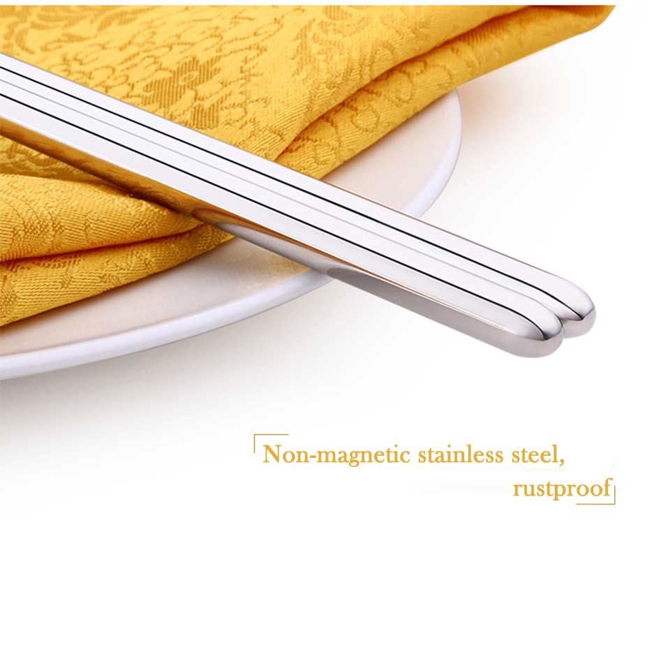 Long Cooking Stainless Steel Chopsticks (1 Pair)