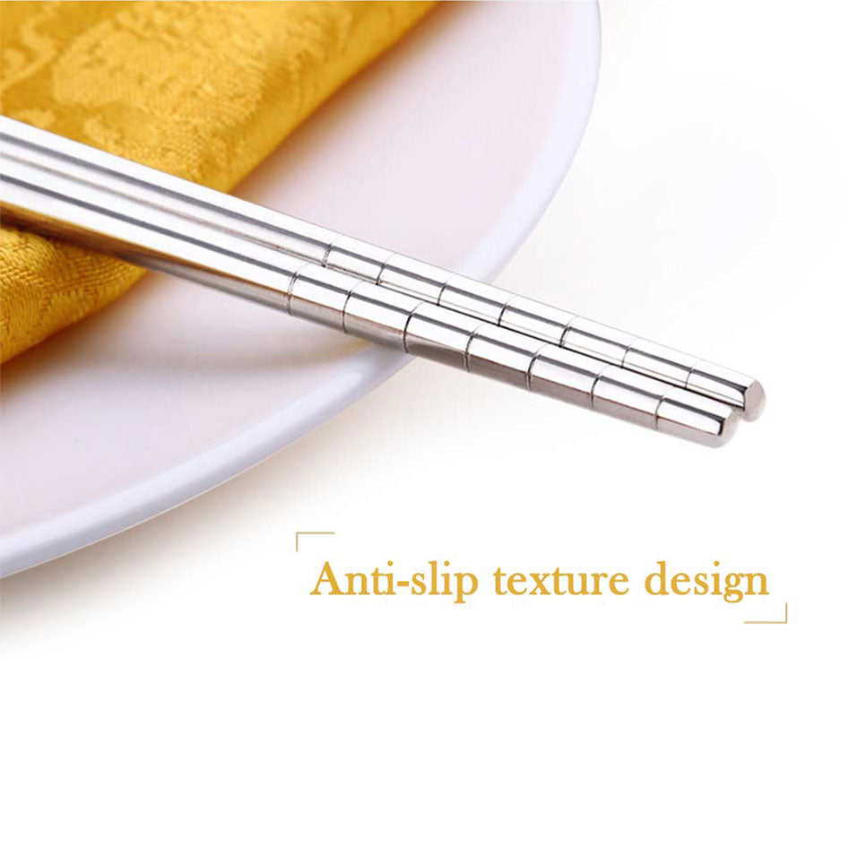 Long Cooking Stainless Steel Chopsticks (1 Pair)