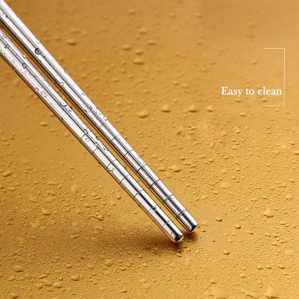 Long Cooking Stainless Steel Chopsticks (1 Pair)