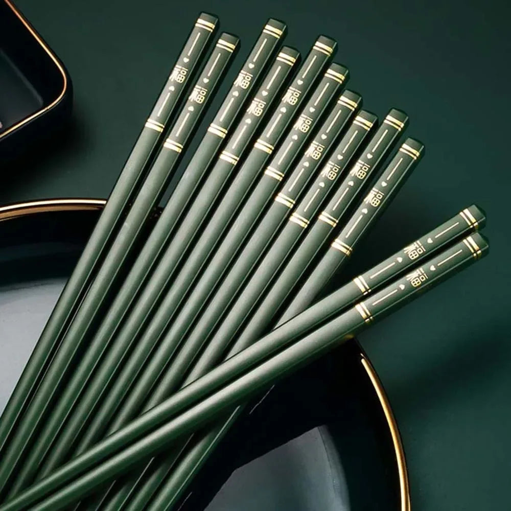 Red Heart Metal Chopsticks |  Luxury Chinese New Year Gift - 1 Pc
