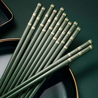 Red Heart Metal Chopsticks |  Luxury Chinese New Year Gift - 1 Pc