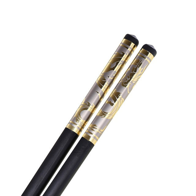 Ornate Dragon Alloy Chopsticks (1 pair)